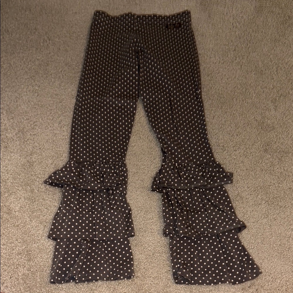 Polka Dot Ruffle Pants